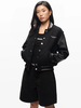 Black Virgil Wool Cow Hide Varsity
