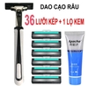 DAO CẠO RÂU 36 LƯỠI TẶNG LỌ KEM