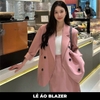 Áo blazer hồng