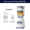 Máy xay sinh tố Philips HR2221/00 công suất 350 W, dung tích cối 2L, xay đá mịn nhanh gấp 2 lần