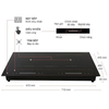 Bếp điện từ hồng ngoại Junger MTD-71 – Công suất 4400W, 1 vùng nấu từ + 1 vùng nấu hồng ngoại, thiết kế sang trọng, mặt kính Ceramic Schott Ceran, lắp âm tiện lợi