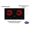 Bếp từ hồng ngoại Kaff KF-073CC – Công suất 4400W, gồm 1 bếp từ + 1 bếp hồng ngoại, mặt kính Ceramic chịu lực, điều khiển cảm ứng, thiết kế sang trọng, lắp âm tủ tiết kiệm không gian bếp