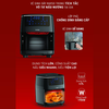Nồi chiên không dầu Tefal FW201815 Easy Fry & Steam 3-in-1, chiên, nướng & hấp, tiết kiệm không gian.