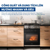 Lò nướng Comfee CO-AC70KB âm tủ, dung tích 70 lít, 8 chức năng nấu cài sẵn,, thiết kế kính đen sang trọng