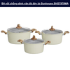 Bộ nồi chống dính vân đá đáy từ Sunhouse SHG7979MA