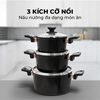 Bộ nồi chống dính Ultra Titanium Sunhouse ST2210B
