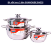 Bộ nồi inox 3 đáy SUNHOUSE SH335