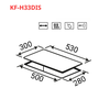 Bếp từ Kaff KF-H33DIS – Công suất 2000W