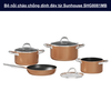 Bộ nồi chảo chống dính đáy từ Sunhouse SHG8081MB