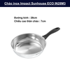 Chảo inox Impact Sunhouse ECO 16cm, 20cm, 24cm, 26cm, 28cm