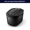 Nồi cơm điện Philips HD4814/31 dung tích 1.8 L, 18 chế độ nấu tự động, giữ ấm đến 48 giờ, màn hình LED, thân thép không gỉ