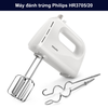 Máy đánh trứng Philips HR3705/20 công suất 300W, 5 tốc độ, thiết kế gọn nhẹ