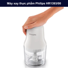 Máy xay thực phẩm Philips HR1393/00 công suất 450W, cối nhựa 0.7L, lưỡi thép không gỉ, xay thịt, rau củ nhanh chóng