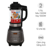 Máy làm sữa hạt & xay nấu đa năng Tefal BL967B66 dung tích 1.75L, công suất 1300 W, khử khuẩn 99.99%, cối kính chịu nhiệt