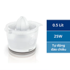 Máy vắt cam Philips HR2738/00 dung tích 0.5L, công suất 25W, đầu lọc hạt tiện dụng