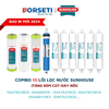 Combo 10 lõi lọc nước cho máy Hydrogen Sha76218ck ;sha8851k ; sha76216ck; sha76219ck; sha88115kv.... lắp được cho máy RO