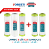 Bộ 5 lõi lọc nước Sunhouse chính hãng ( Bộ lõi thô 1,2,3 và 2 lõi 1) dùng cho máy lọc nước Sunhouse