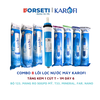Trọn bộ Combo 8 lõi lọc nước Karofi chính hãng 12345678 - T33, Mineral, FarinFrared, Na
