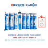 Trọn bộ Combo 8 lõi lọc nước Karofi chính hãng 12345678 - T33, Mineral, FarinFrared, Na
