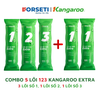 Bộ 5 lõi lọc nước Kangaroo chính hãng dùng cho máy lọc có 3 cốc lọc 10inch (Bộ lọc thô số 1,2,3 và 2 lõi 1)