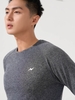 Áo thun dài tay Nam Athleisure Hiệu Ứng Melange