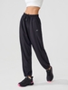 Quần gió nữ dáng jogger cạp chun bản to thời trang