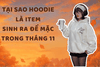 Tại Sao Hoodie Là Item 