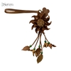 Charm hoa dã quỳ iSeren, da dê cao cấp, da thật handmade, móc khóa, charm treo túi xách, quà tặng cao cấp