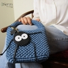 Charm con bồ hóng (Susuwatari) iSeren, da bò cao cấp, da thật handmade, móc khóa, charm treo túi xách, quà tặng cao cấp