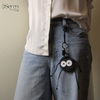 Charm con bồ hóng (Susuwatari) iSeren, da bò cao cấp, da thật handmade, móc khóa, charm treo túi xách, quà tặng cao cấp
