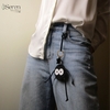 Charm con bồ hóng (Susuwatari) iSeren, da bò cao cấp, da thật handmade, móc khóa, charm treo túi xách, quà tặng cao cấp