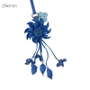 Charm hoa dã quỳ iSeren, da dê cao cấp, da thật handmade, móc khóa, charm treo túi xách, quà tặng cao cấp