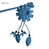 Charm hoa cúc iSeren, da dê cao cấp, da thật handmade, móc khóa, charm treo túi xách, quà tặng cao cấp
