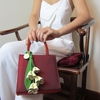 Charm hoa chuông iSeren, da bê cao cấp, da thật handmade, móc khóa, charm treo túi xách, quà tặng cao cấp