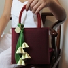 Charm hoa chuông iSeren, da bê cao cấp, da thật handmade, móc khóa, charm treo túi xách, quà tặng cao cấp