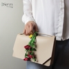 Charm hoa hồng tỉ muội iSeren, da dê cao cấp, da thật handmade, móc khóa, charm treo túi xách, quà tặng cao cấp