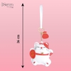 Charm Mèo Thần Tài (Maneki Neko) iSeren, da bò cao cấp, da thật handmade, móc khóa, charm treo túi xách, quà tặng cao cấp