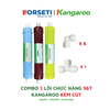 Combo 3 lõi chức năng tạo khoáng Kangaroo 567 (Nano,Ceramic,Alkaline) - Hàng chính hãng