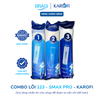 Bộ lõi lọc nước thô 123 SMAX Pro Karofi - Hàng chính hãng, lắp được cho các máy lọc RO có 3 cốc lọc thô 10 inch