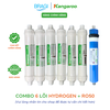 Combo màng RO 50 KGR và 6 lõi chức năng Hydrogen+ Kangaroo (Fir+, OrpH+, HypH+, Mineral+, Nano Carbon+, 5in1+)
