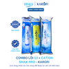 Combo 3 lõi lọc nước Karofi chính hãng: Lõi số 1, Lõi 2 Cation vàng, Lõi số 3