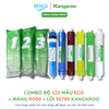 Combo 9 lõi lọc Kangaroo 123 ECO + màng RO 50 KGR + 56789 (Nano, Ceramic, Alkaline, Maifan, ORP) KÈM CÚT + DÂY