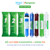 Combo 8 lõi lọc nước Gồm 123 EXTRA + màng RO 50 KGR + lõi 5689 Kangaroo (Nano, Ceramic, Maifan, ORP) KÈM CÚT + DÂY