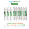 Combo 9 lõi Kangaroo gồm 123 HK và 6 lõi chức năng Hydrogen+ Kangaroo (Fir+, OrpH+, HypH+, Mineral+, Nano Carbon+, 5in1+)