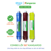 Combo 3 lõi chức năng tạo khoáng Kangaroo 567 (Nano,Ceramic,Alkaline) - Hàng chính hãng