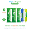 Combo bộ lọc thô 123 EXTRA + lõi chức năng 57 (Nano, Alkaline) Kangaroo KÈM CÚT + DÂY