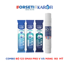 Bộ 10 lõi lọc nước Karofi dùng cho máy lọc nước Karofi KAD-X39, KAD-L56, KAD-X56, KAD-M59,... (123 SMPV, RO Mỹ, HP6.2)