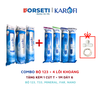 Trọn bộ Combo 8 lõi lọc nước Karofi chính hãng 12345678 - T33, Mineral, FarinFrared, Na