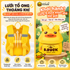 Balo B.Duck Vịt Vàng Cho Bé 1-4 Tuổi Có Dây Dắt Chống Đi Lạc, Balo Nắp Gập Nhẹ Thoáng Khí Cho Bé Trai Bé Gái