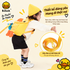 Balo Trẻ Em B.Duck Vịt Vàng 3D Lông Mềm Siêu Cute – Balo Mầm Non Cho Bé, Túi Đeo Vai Hoạt Hình Dễ Thương